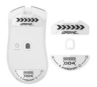 Pattini per mouse per Razer DeathAdder V4 Pro, piedini di ricambio arrotondati in vetro curvo, super veloci, lisci e durevoli, adesivi per mouse per Razer DeathAdder V4 Pro (bianco)