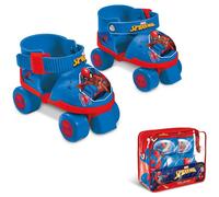 PATTINI SPIDERMAN ALLUNGABILI REGOLABILI DA BAMBINO MISURA 22-29 BLU/ROSSO MONDO