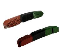 Pattini tripla gomma ad alte prestazioni per freno bici Cantilever o V-Brake