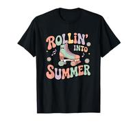 Pattino a rotelle retrò Rollin' Into Summer Maglietta