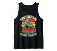 Pattino a rotelle They See Me Rolling Retro Skater Hatin Ragazze Canotta