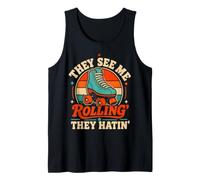 Pattino a rotelle They See Me Rolling Retro Skater Hatin Ragazze Canotta