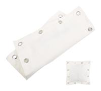 Pattino da Allenamento a Muro per Boxe, Canvas Bianco con Guanti e Chiodi | Design con Cinghia Adesiva, Uso per Esercizi e Kickboxing, Stile Semplice, Pratico e Professionale