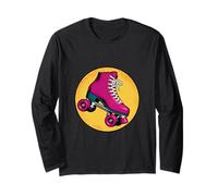 Pattino retrò Vintage Roller Skates 80s Pop Art Maglia a Manica