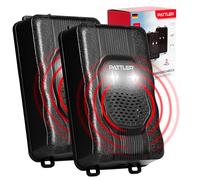 PATTLER Dissuasore Anti Martora per Auto con Luce - Alimentazione con Batteria Auto 12V, Batteria AA o USB - Protezione Ultrasuoni Contro Le Martore per Auto, Giardino, Soffitta - 2PZ