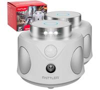 PATTLER Dissuasore Ultrasuoni per Topi - Repellente e Scaccia Topi da Esterno e Interno a 360°, Ideale per Casa, Giardino, Garage, 3 Modalità, Frequenze Multiple 22-25-35kHz, Copertura 180m²