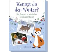 Pattloch Geschenkbuch Kennst du den Winter?: Das Ratequiz zu heimischen Tieren und Pflanzen | Kinderquiz ab 6 Jahren | mit 50 Quizkarten rund um Natur und Tiere im Winter