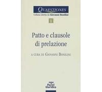 Patto e clausole di prelazione