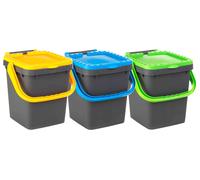 Pattumiera 20 l Ecoplus con Maniglia Kit 3 Pezzi