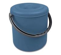 Pattumiera 20 Con Coperchio Eureka Blu - Ø30X31H Cm