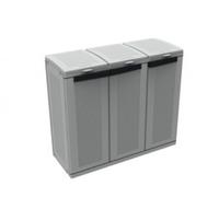 PATTUMIERA 3 ANTE 102X39X88H ECOCAB TERRY RACCOLTA MULTIPLA DIFFERENZIATA PVC