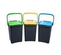 PATTUMIERA 50 L ECOPLUS C/MANIGLIA KIT 3 PEZZI