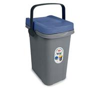 Pattumiera Ecosystem 7 Litri Con Manico Azzurra Blu Stefanplast