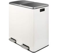 Pattumiera a 2x30L scomparti da cucina in metallo coperchio con chiusura Softclo