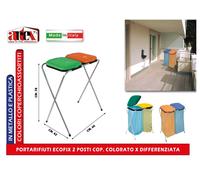 PATTUMIERA A DUE E TRE POSTI ECHOS PORTASACCO PER LA RACCOLTA DIFFERENZIATA