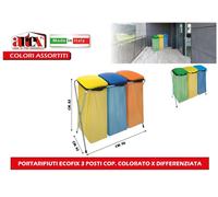 PATTUMIERA A DUE E TRE POSTI ECHOS PORTASACCO PER LA RACCOLTA DIFFERENZIATA