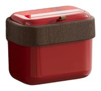 Pattumiera a Muro 9L Coperchio Touch Anti-Odore(Red Small) | Capacità 9 litri, coperchio touch hands-free, sigillo anti-, montaggio a parete, bagno cucina