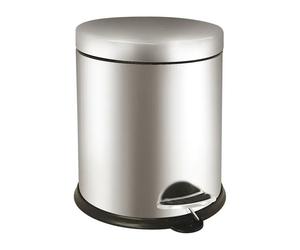Pattumiera a Pedale Bin Basic Medial International - 5 Litri - 913050 (Acciaio)