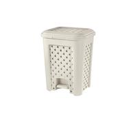 PATTUMIERA A PEDALE TONTARELLI ARIANNA LT. 18 ANGORA/BIANCA/WENGE