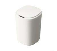Pattumiera a Sensore 14L per Bagno e Camera(White) | Tre modalità sensore, per luce LED notturna, inclusa no, tocco per zero, massima igiene