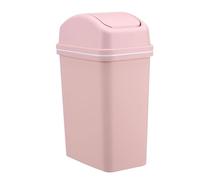 Pattumiera a soffio, 10 l, con coperchi swing, contenitore per rifiuti da bagno, cestino per rifiuti da cucina a prova di perdite, cestino per la camera da letto per il bagno