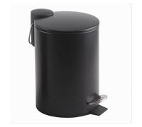 PATTUMIERA ACCIAIO A PEDALE 3 LT BIDONE CESTINO SPAZZATURA BAGNO CASA NERO 87453