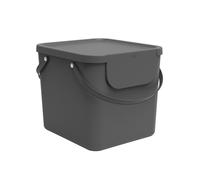 Rotho Pattumiera Albula – 40 L – Plastica PP senza BPA – Grigio antracite