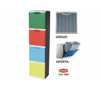 PATTUMIERA AMICA PER DIFFERENZIATA CM.40X30X40h GRIGIO