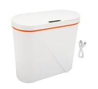 Pattumiera automatica da bagno da 15 litri, pattumiera ricaricabile con diffusore di olio essenziale Cestino per rifiuti intelligente e sottile per bagno, ufficio, camera