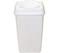 Pattumiera Axentia 25L Bianca con Coperchio Basculante Rimovibile in Plastica