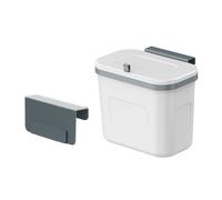 Pattumiera bagno da parete con adesivo Easy Punch e coperchio scorrevole