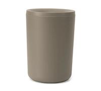 Pattumiera bagno in plastica tortora design tondo Pop