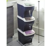 PATTUMIERA BAMA POKER ELEGANT TRIS RACCOLTA DIFFERENZIATA PATTUMIERE 3 PZ PEZZI