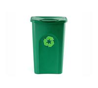 Pattumiera B-LINE per raccolta differenziata verdone cm 37x37x56h