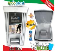 Pattumiera Bidone a Pedale da Cucina Colore Ghiaccio Doga 20 litri