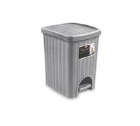 Pattumiera Bidone a Pedale Elegance Stone Grey 20 Litri