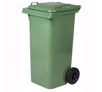 PATTUMIERA BIDONE IMMONDIZIA LT.120 CON RUOTE VERDE 1 PZ
