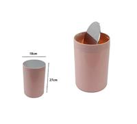 Pattumiera Cestino Secchio Rifiuti Rosa Accessorio Bagno Coperchio Basculante