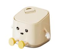 Pattumiera compatta da scrivania per interni - Pattumiera da banco, piccola con coperchio antiodore e meccanismo di apertura a pressione | Simpatico contenitore, carrello da cucina per bag