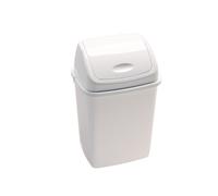 Pattumiera con coperchio basculante Rif Basic - 36x29x55 cm - 35 L - bianco - Me