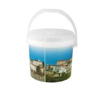 Pattumiera Con Coperchio Decoro Citta' Lt15 Dem