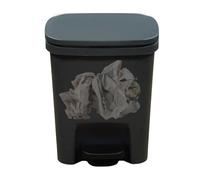 Pattumiera con coperchio, pattumiera da cucina, rettangolare, con coperchio antiodori, protezione contro gli odori della spazzatura, rettangolare, funzionamento a pedale per sala