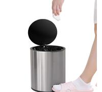 Pattumiera con pedale di chiusura - Contenitore per rifiuti salvadita, coperchio silenzioso con secchio interno rimovibile, elegante contenitore per rifiuti domestici che offre protezione igienica per