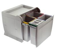 Pattumiera cucina differenziata estrazione city PTA 5040A 4 secchi PATT4 cesti