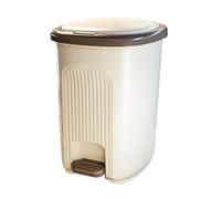 Pattumiera Cucina Pattumiera domestica con coperchio, pattumiera da bagno in plastica da 10/15/20 litri con pedale, pattumiera moderna con pressione manuale for soggiorno, cucina, camera da letto, uff