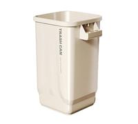 Pattumiera Cucina Pattumiera quadrata in plastica, pattumiera di grande capacità da 23/32 litri con manico robusto, pattumiera moderna for cucina domestica con tetto aperto, 2 colori Secchi Spazzatura