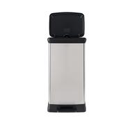 Pattumiera CURVER capienza 50L colore Argento con Pedale