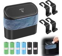 Pattumiera Da Auto, Pattumiera per Auto Con Coperchio, Con 90 Sacchi Della Spazz