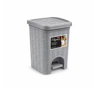 Pattumiera da Bagno Pedlina 6LT Grigio cm.20,5x20,5x28h Stefanplast Elegance