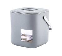 Pattumiera da banco con coperchio a 2 ripiani per rifiuti da cucina, compostiera per interni, contenitore per la spazzatura facile da usare detergente per piastrelle vernice per rimozione pareti spray